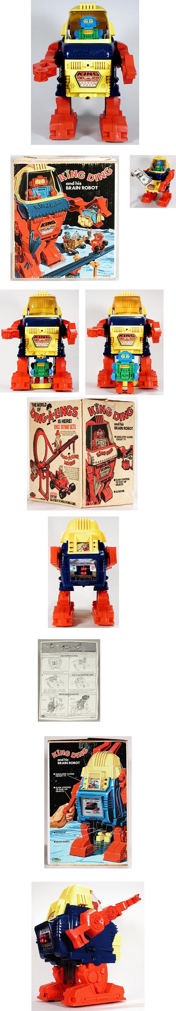 1971 Topper Toys, King Ding and His Brain RobotÂ in Original Box